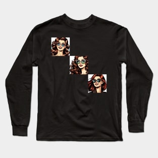 Volti di Donna 12 | Female faces 12 Long Sleeve T-Shirt